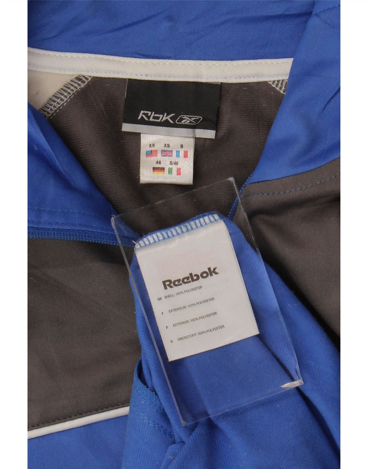 Reebok Veste de Survêtement Homme XS Bleu Colorblock Polyester
