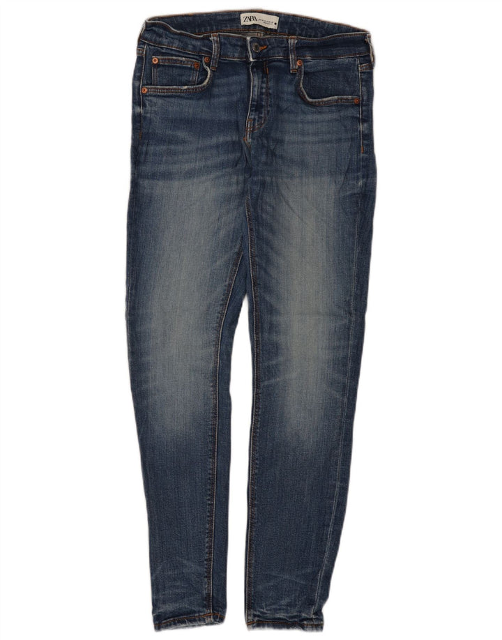 Zara Jean Slim Femme EU 40 Moyen W30 L28 Bleu