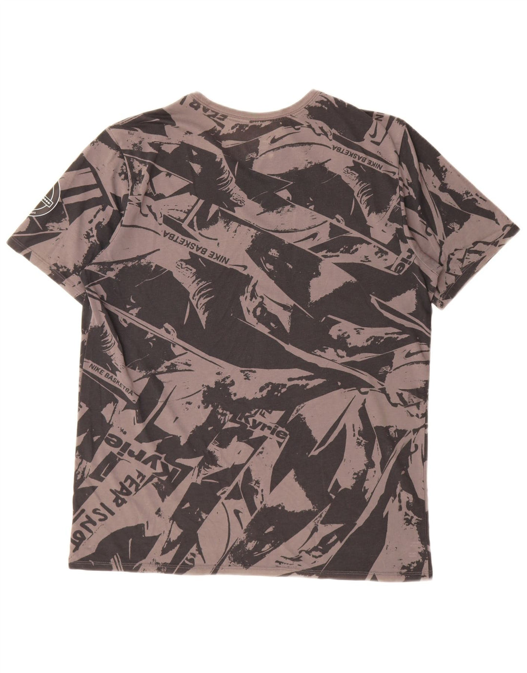 Nike Dri Fit T-shirt graphique à motif abstrait pour homme - Grand gris
