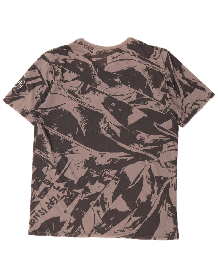 Nike Dri Fit T-shirt graphique à motif abstrait pour homme - Grand gris