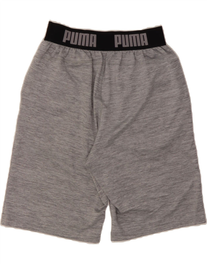 PUMA Mens Graphic Sport Shorts Medium  Grey Pinstripe Polyester Vintage Puma and Second-Hand Puma from Messina Hembry 