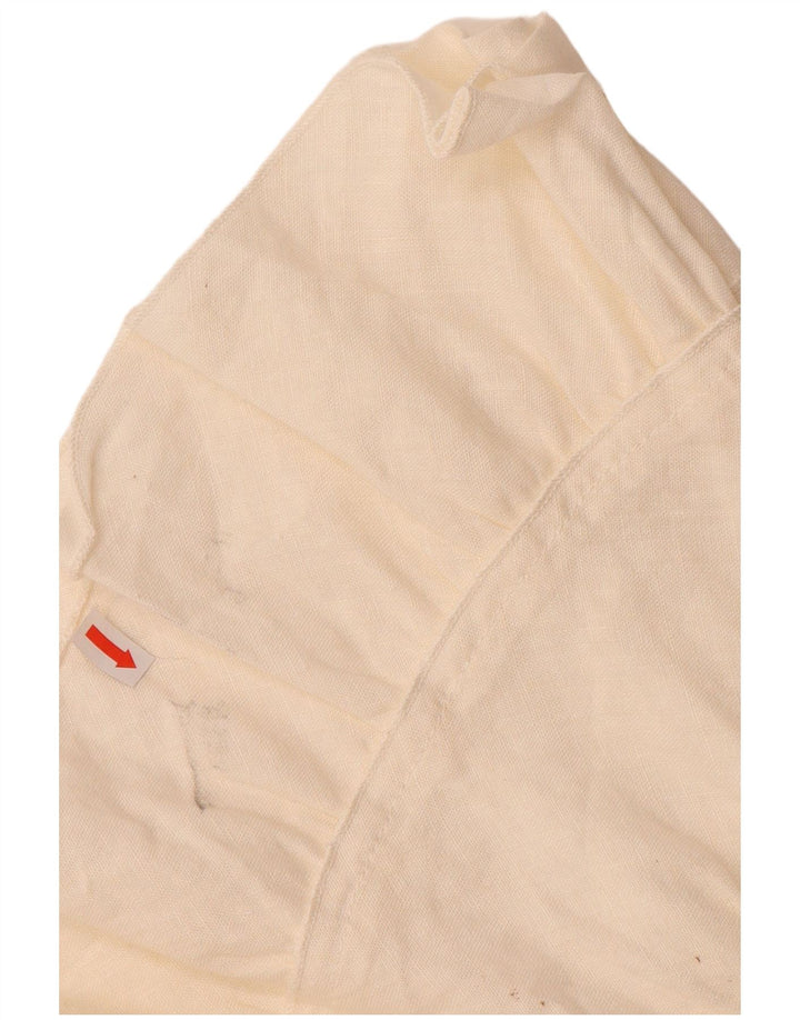 VINTAGE Jupe A-Line Femme W34 Grand Lin Beige