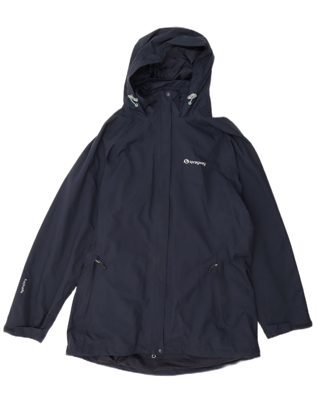 Sprayway Veste de pluie à capuche pour femme UK 16 Large Bleu Marine Polyamide