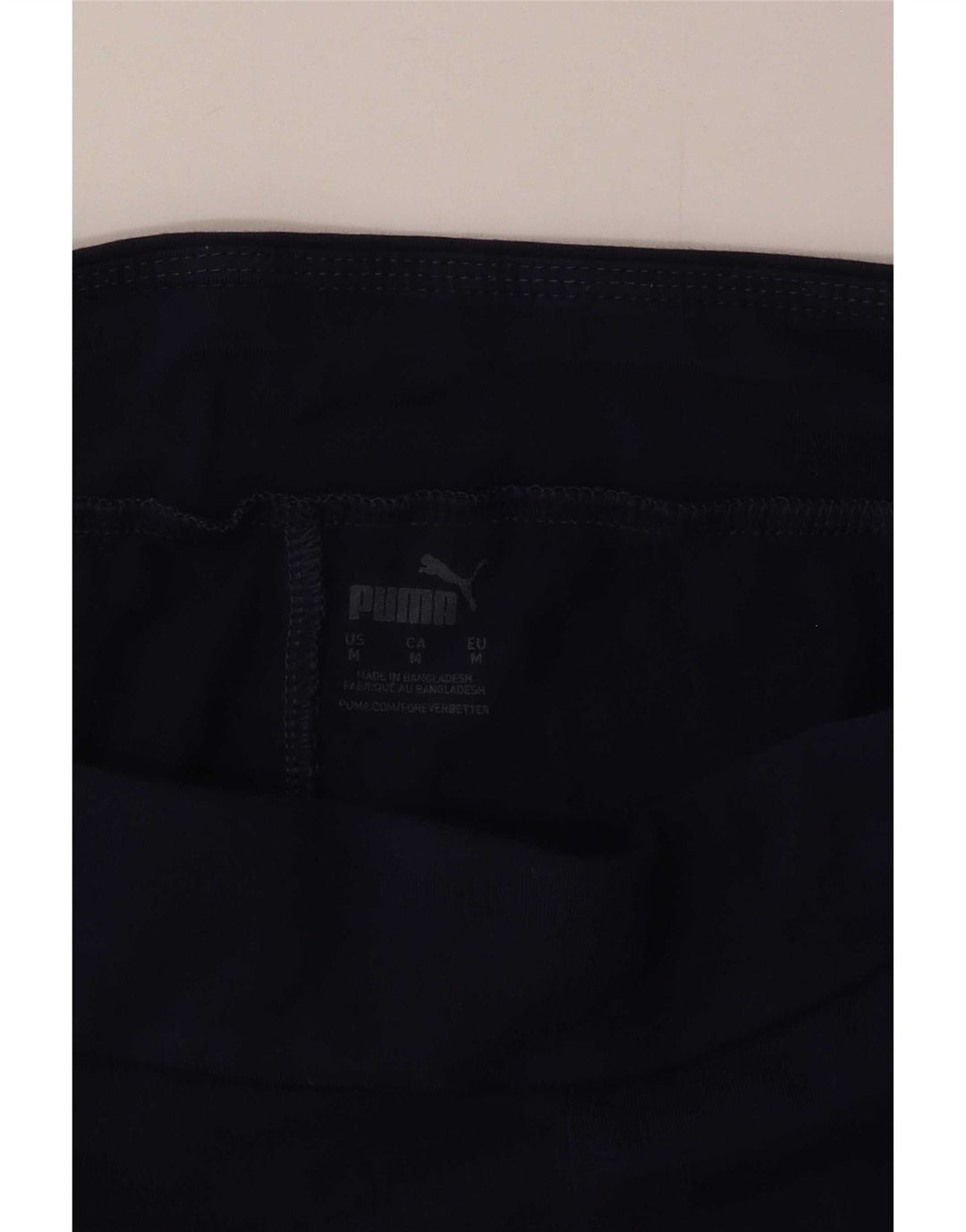 Puma Leggings graphiques pour femmes UK 12 coton bleu marine moyen
