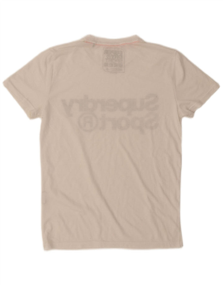 SUPERDRY Mens Graphic T-Shirt Top Small White