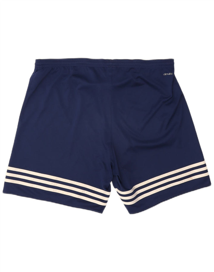 Adidas Hommes Climalite Sport Shorts XL Bleu Marine Polyester