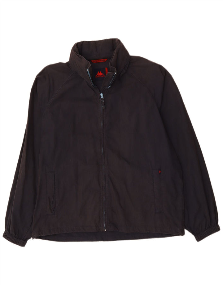 Kappa Veste Bomber Homme UK 44 2XL Bleu Marine Coton