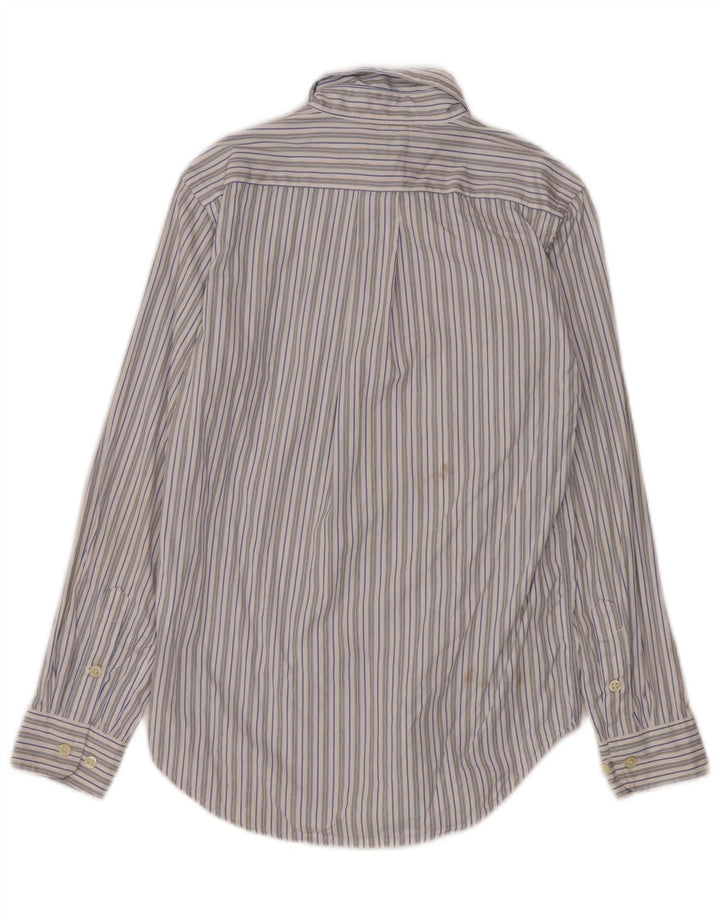 Ralph Lauren Chemise Homme Taille 14 Petit Coton Rayé Blanc