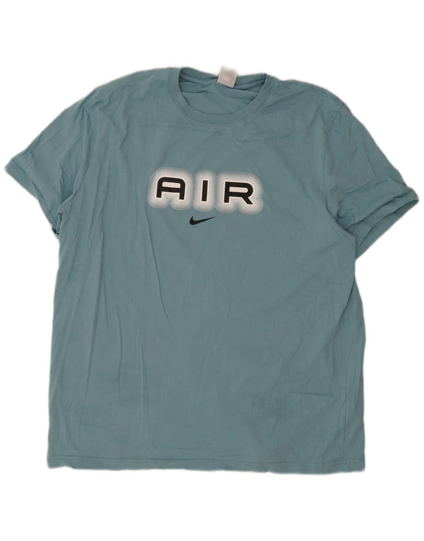 Nike T-shirt graphique pour homme en coton bleu 2XL