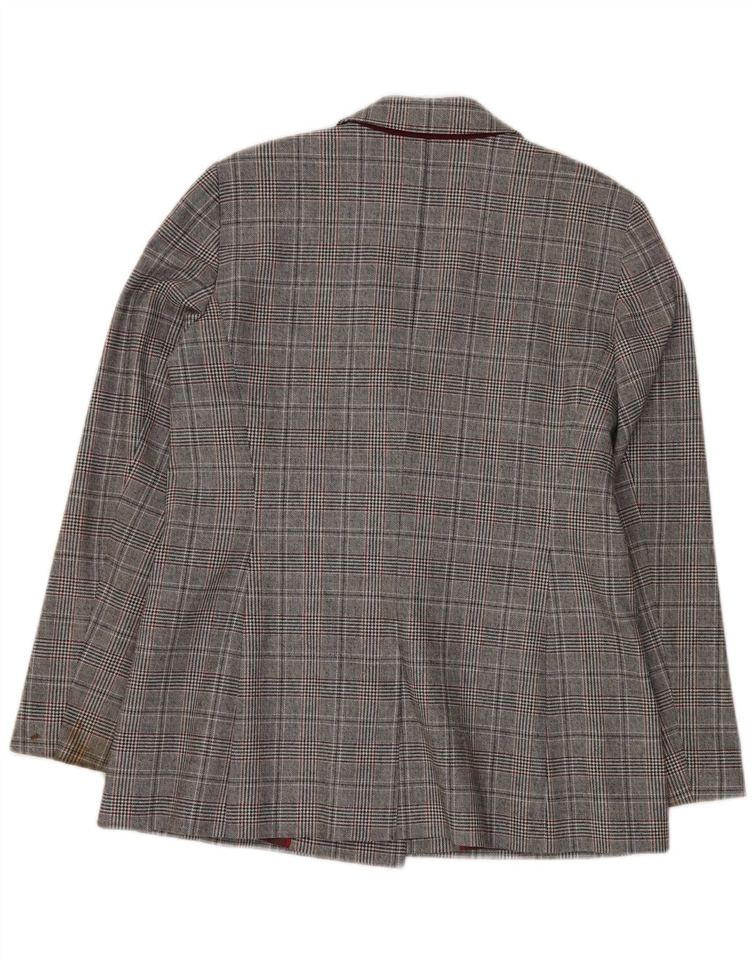 JIGSAW Veste blazer double boutonnage pour femme UK 14 Grand pied-de-poule gris