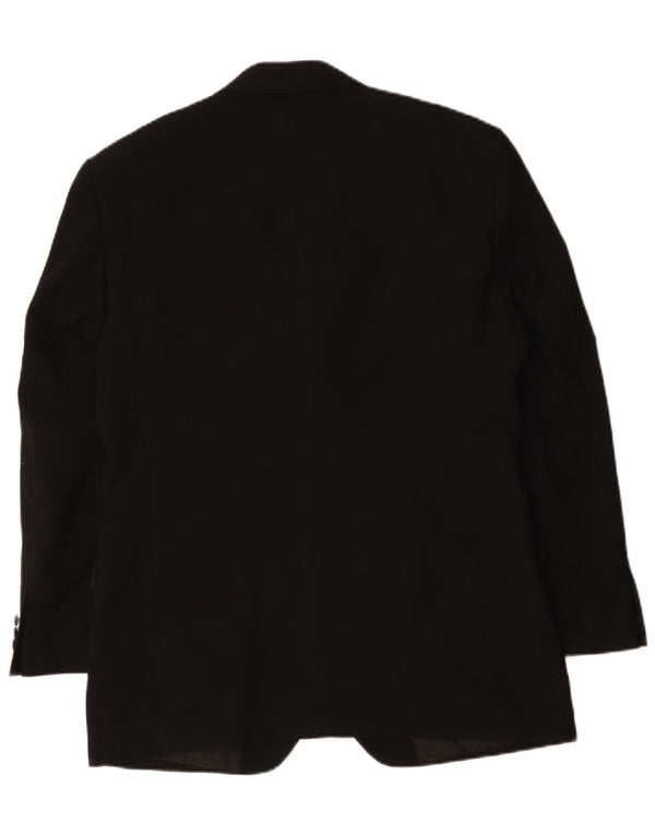 Marks & Spencer Veste blazer à 2 boutons pour homme UK 40 Noir moyen Polyester