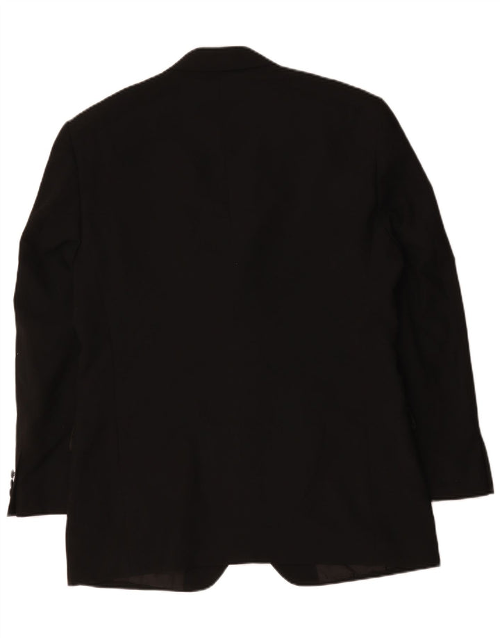Marks & Spencer Veste blazer à 2 boutons pour homme UK 40 Noir moyen Polyester