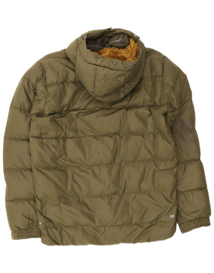 Rab Veste matelassée à capuche pour hommes UK 38 Medium Kaki Polyamide