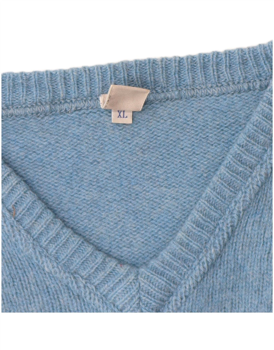 North Sails Pull col V pour homme XL en laine bleue
