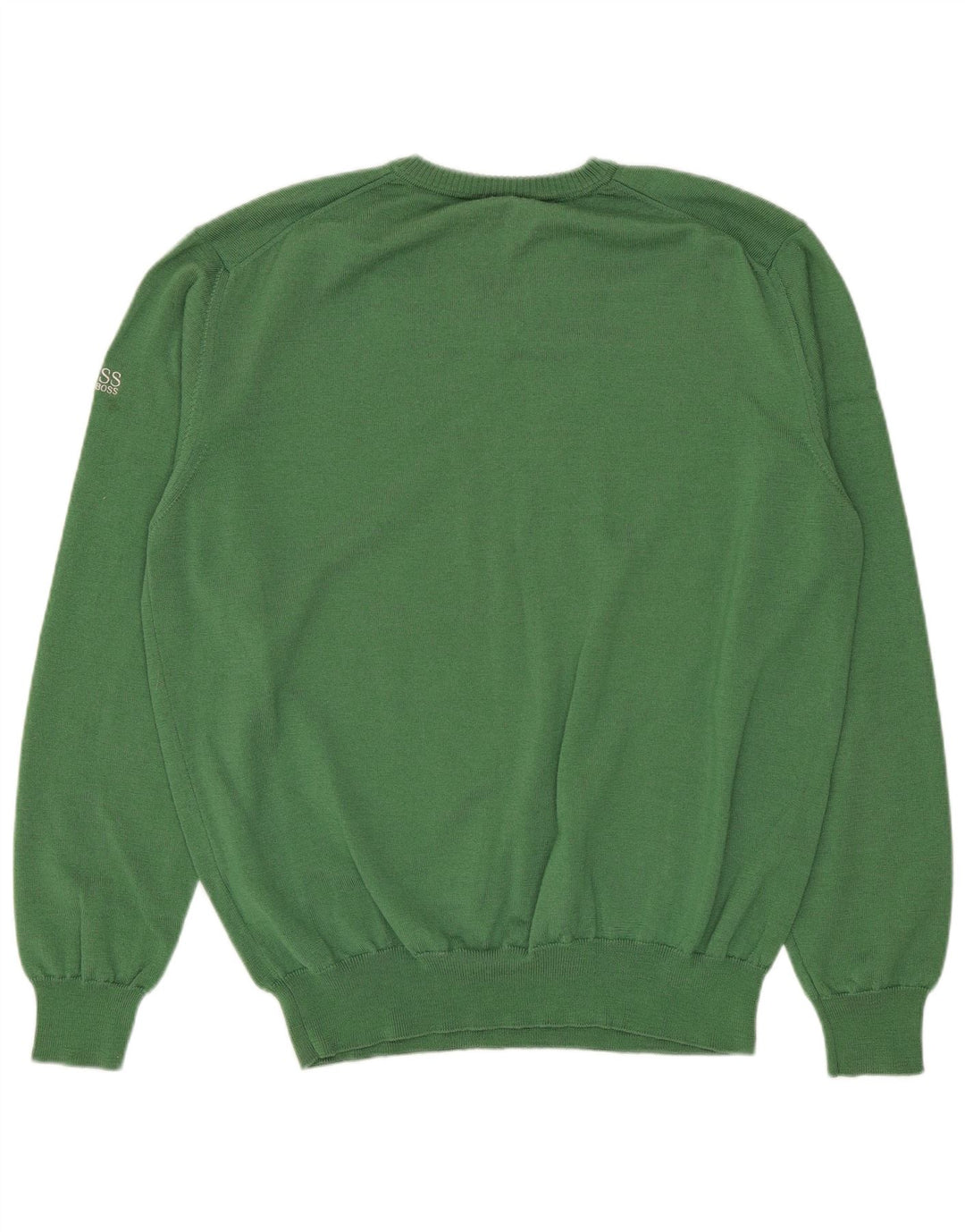 HUGO BOSS Pull Col V Homme Large Vert
