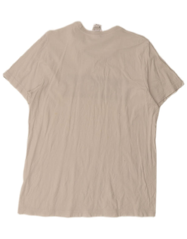 Adidas T-Shirt Graphique Homme Blanc Moyen