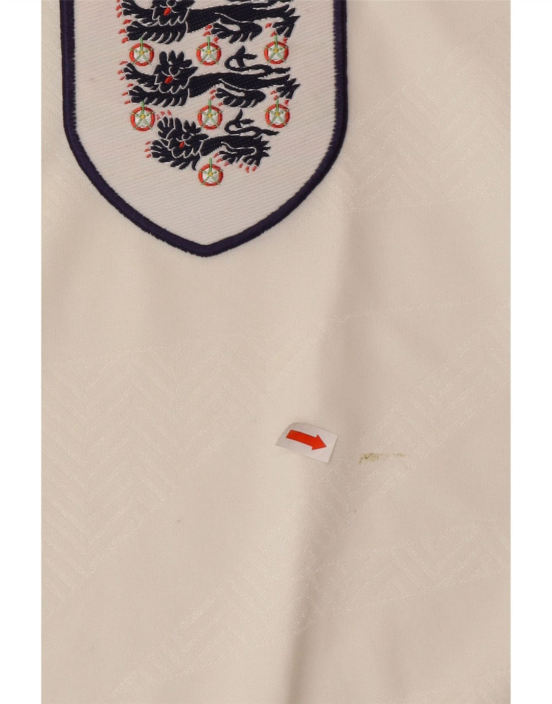 UMBRO Polo Graphique Angleterre 1993-1994 Domicile XL Homme Blanc Polyester