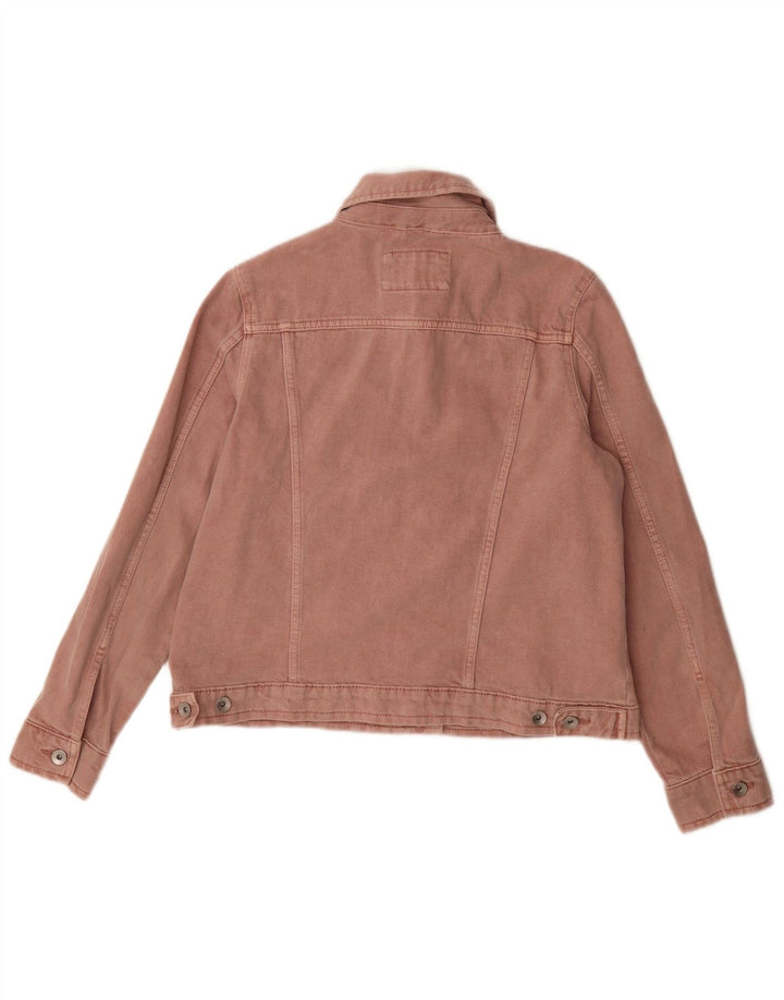 Marks & Spencer Veste en jean pour femme UK 12 Coton rose moyen