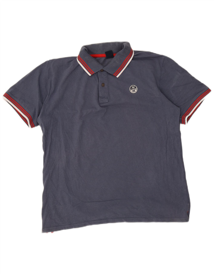 North Sails Polo Homme Large Bleu Marine Coton