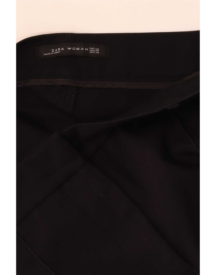 Zara Pantalon décontracté bootcut pour femme EU 40 Medium W30 L32 Noir