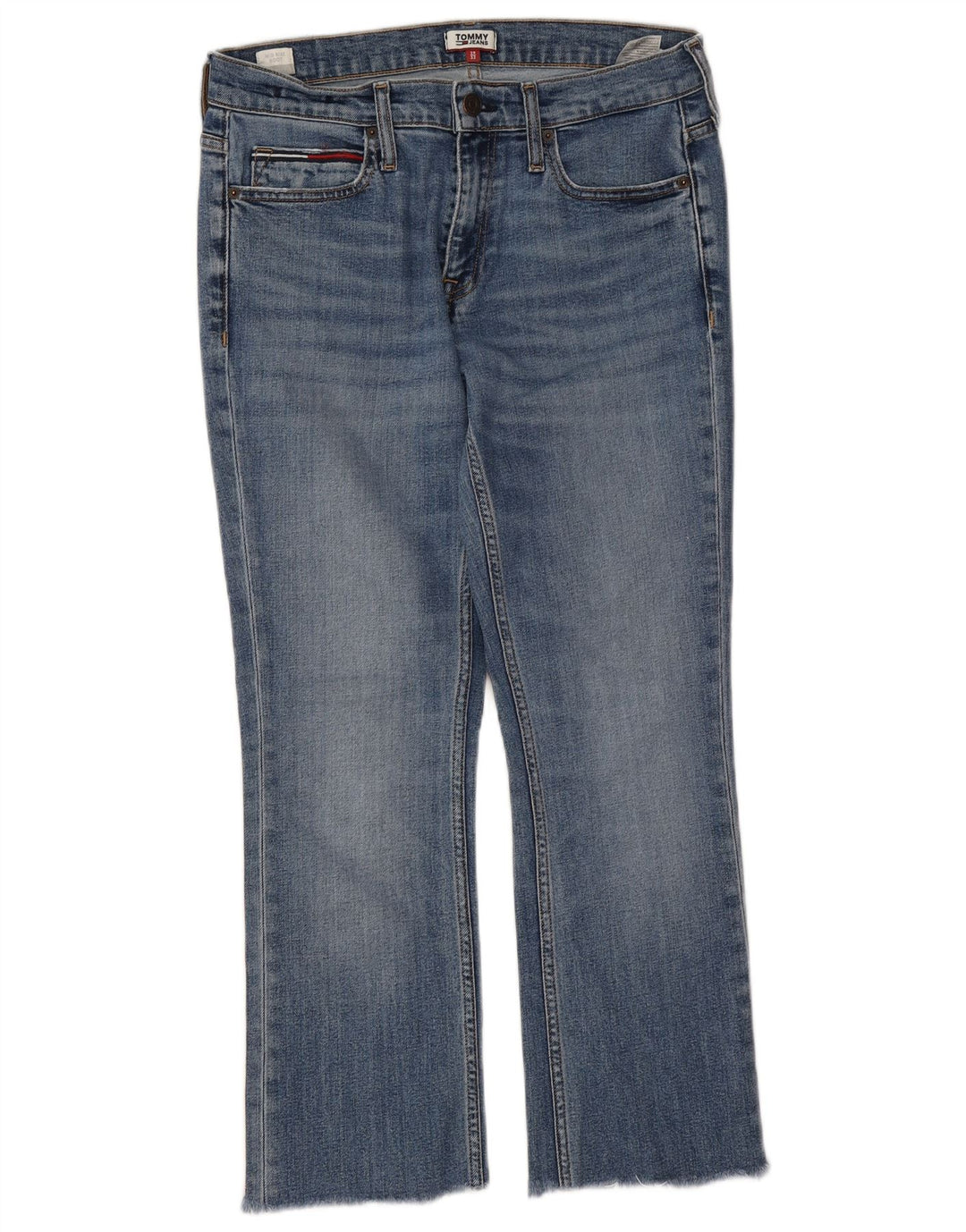 Tommy Hilfiger Jean Bootcut Taille Mi-Haute Femme W29 L25 Bleu Coton