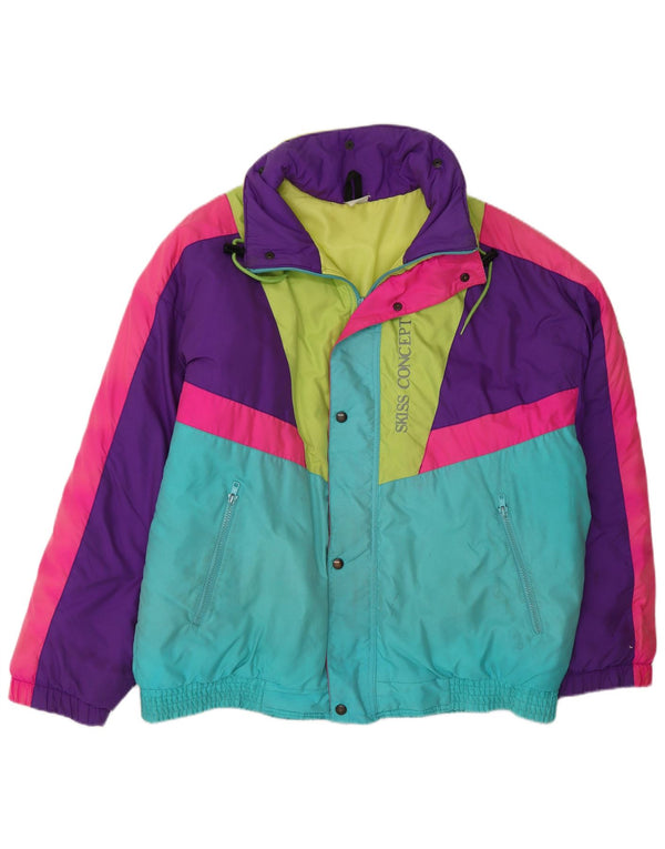 Skiss Veste de ski graphique pour homme IT 50 Large Multicolore Colourblock