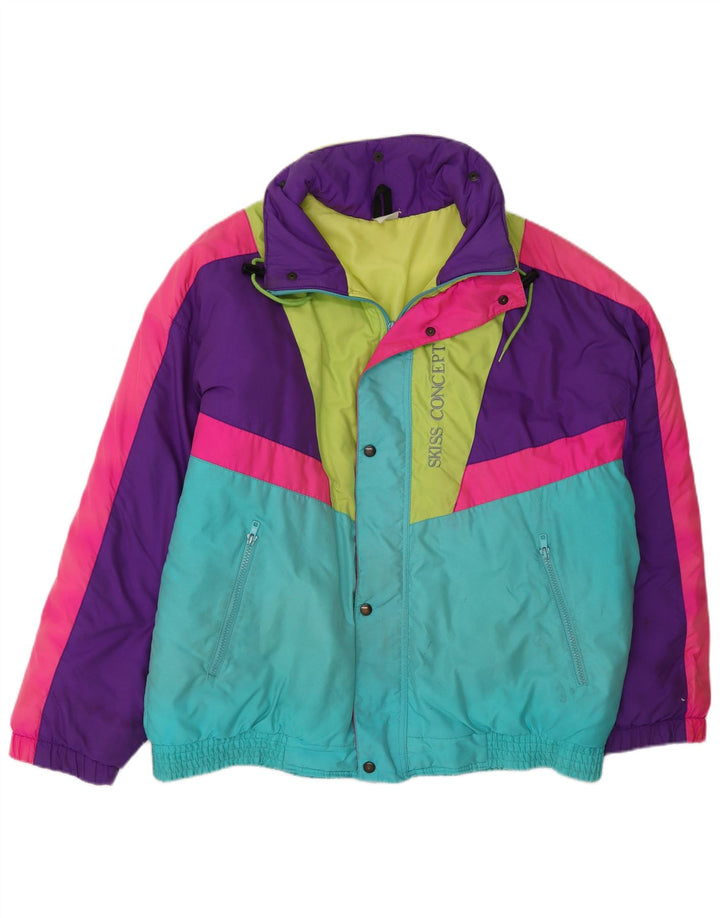 Skiss Veste de ski graphique pour homme IT 50 Large Multicolore Colourblock