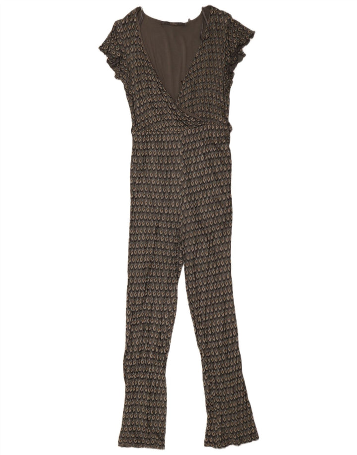 Guess Combinaison Femme UK 10 Petit Gris Géométrique Viscose