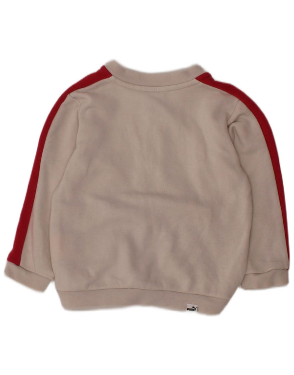 PUMA Veste de survêtement graphique pour bébé fille 9-12 mois Blanc Colorblock