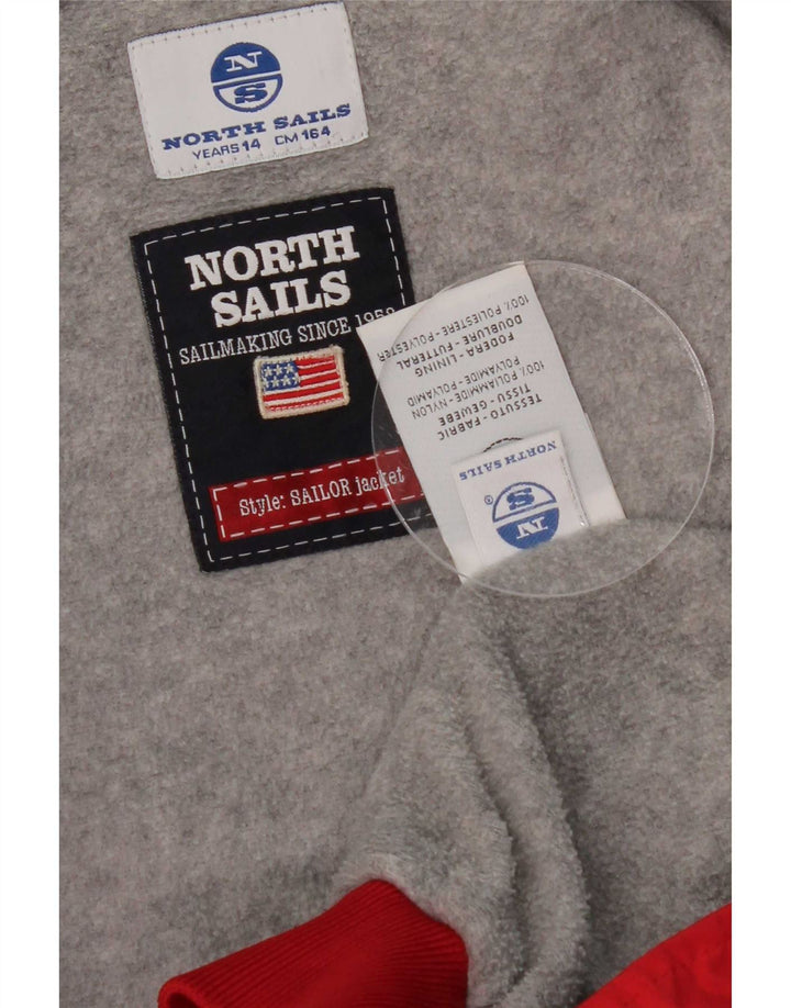 North Sails Bomber Jacket Garçon 13-14 ans Rouge Nylon