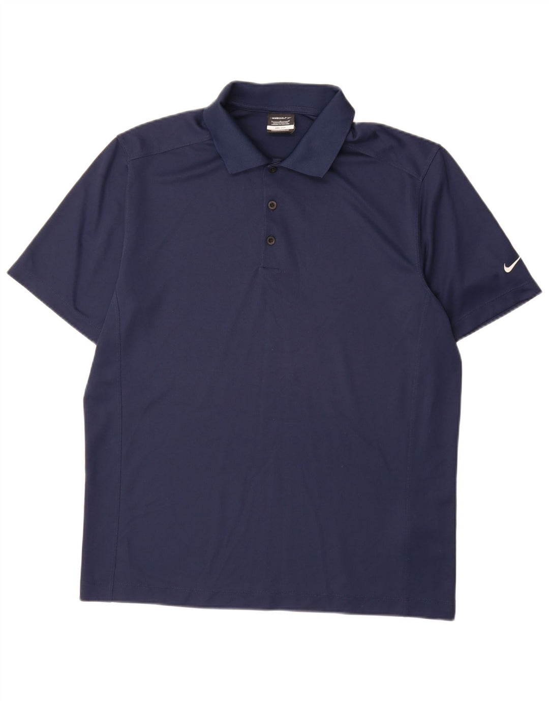 Nike Polo Dri Fit pour homme en polyester bleu marine Taille L