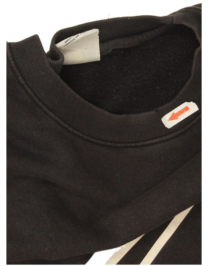 Nike Sweat-shirt graphique pour homme en coton noir Taille S