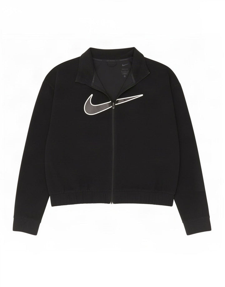 Veste polaire Nike Dri Fit Graphic pour femme UK 14 Noir moyen Polyester