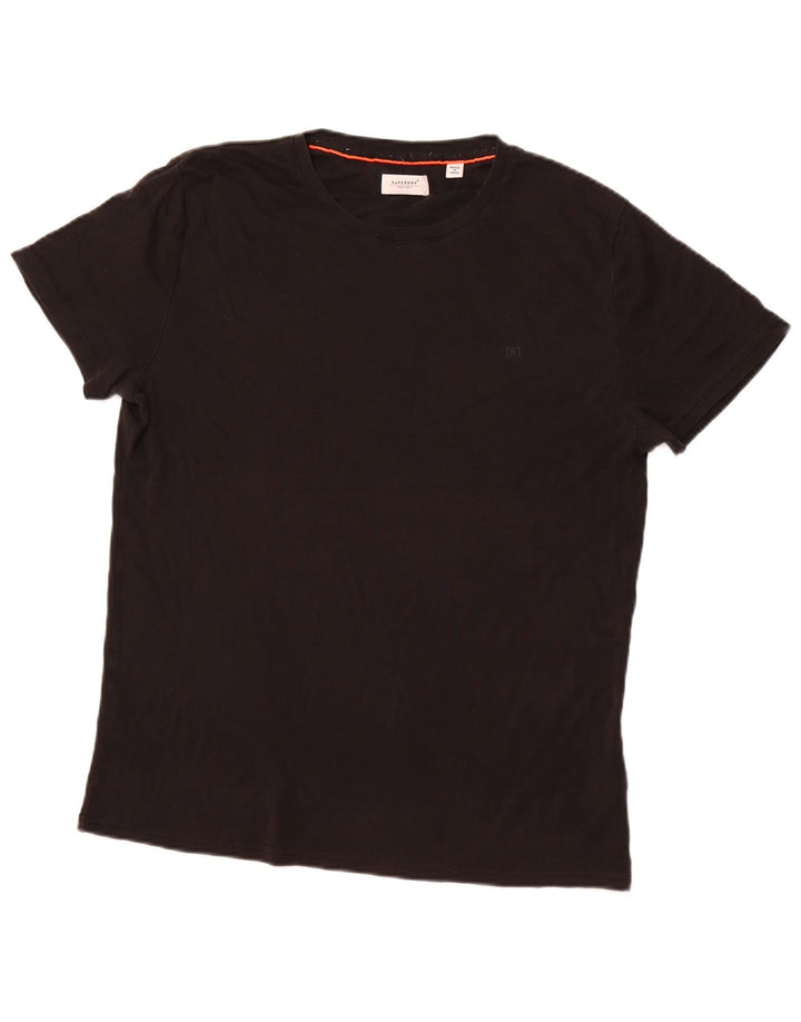 Superdry T-Shirt Homme Haut Large Noir Coton