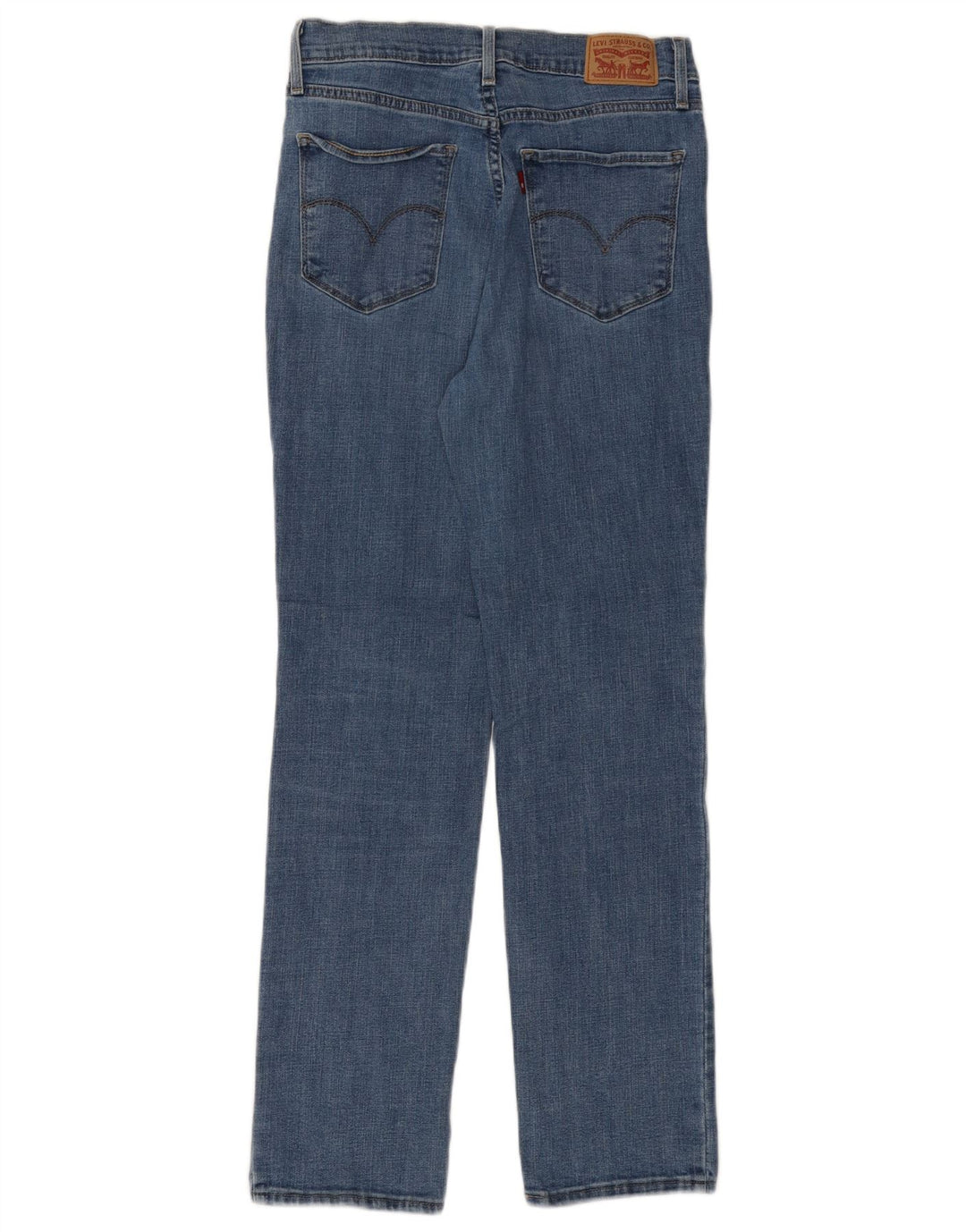 LEVI'S Jean droit taille haute 724 femme W29 L30 bleu coton