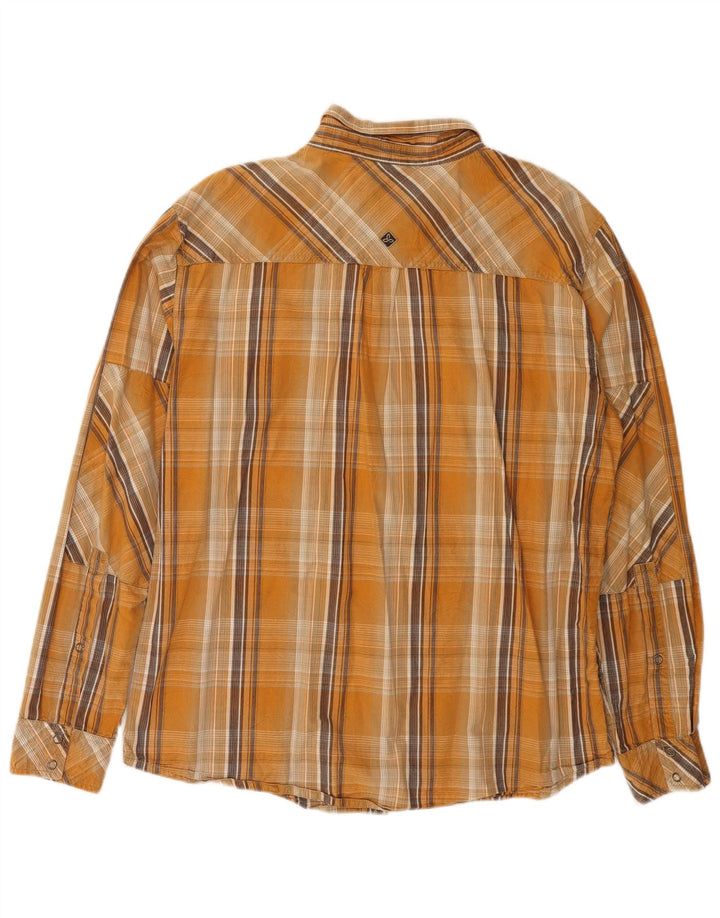 Prana Chemise Homme XL Jaune Carreaux Coton