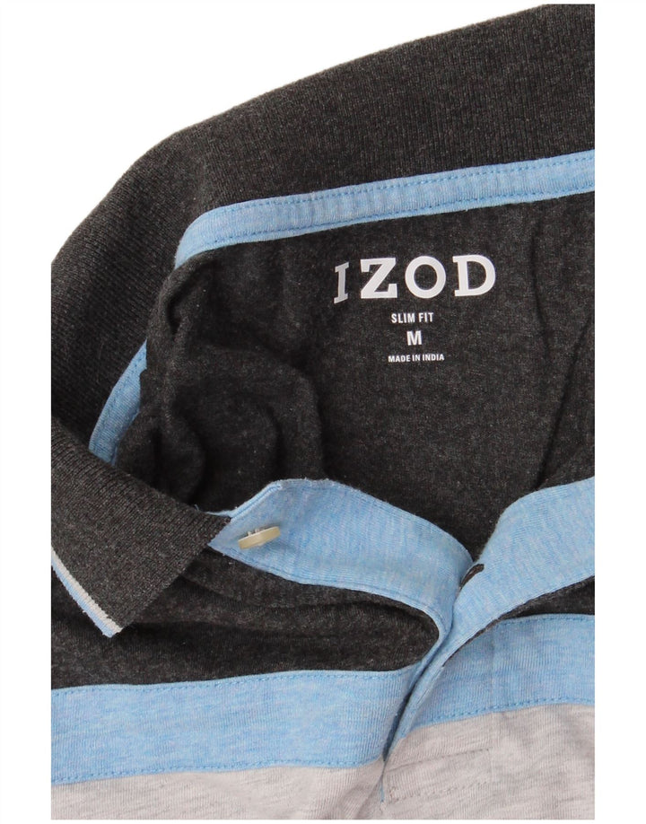 Izod Polo Slim Fit Homme Gris Moyen Colorblock
