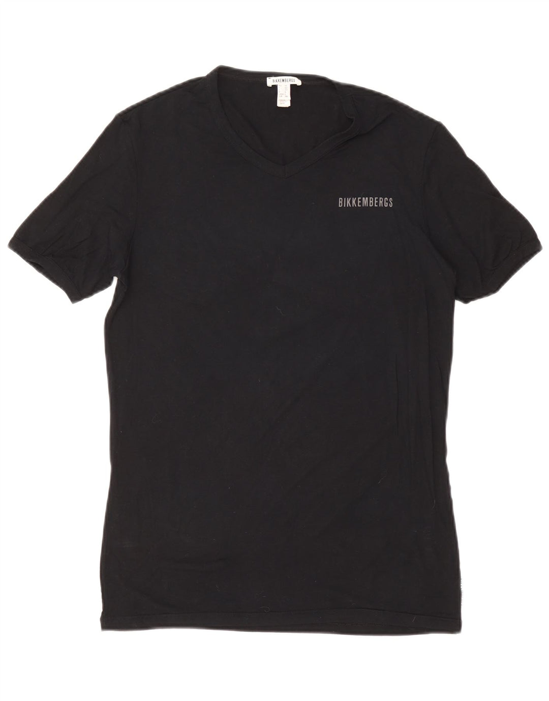 Bikkembergs T-Shirt Homme Top UK 38 Moyen Noir Modal