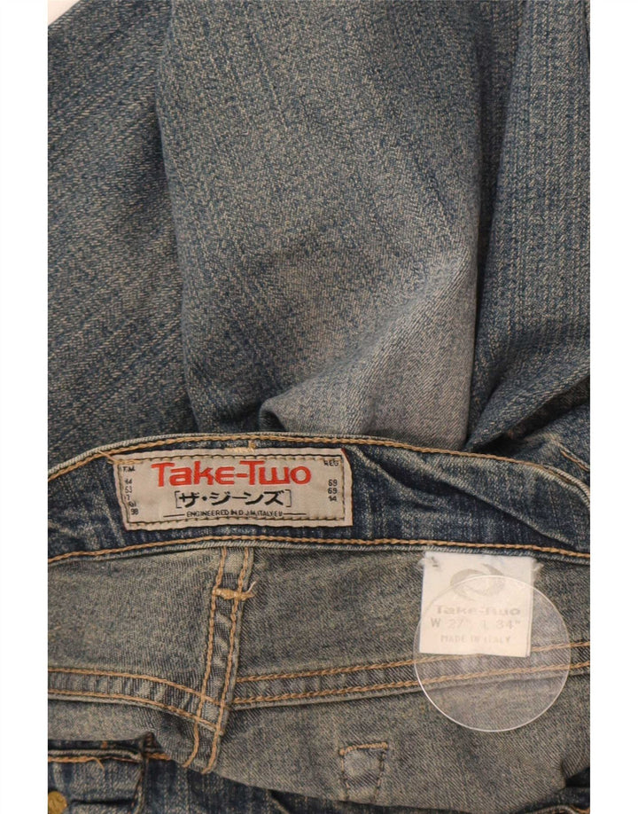 Take Two Jeans droits pour femmes Taille 27 W27 L30 Coton bleu