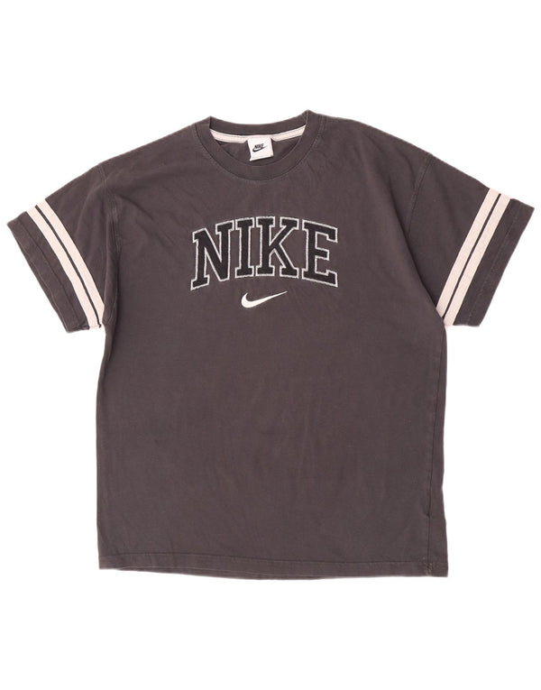 Nike T-shirt graphique en coton color block gris moyen pour homme