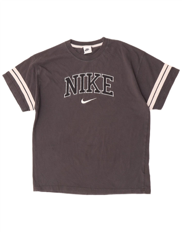 Nike T-shirt graphique en coton color block gris moyen pour homme