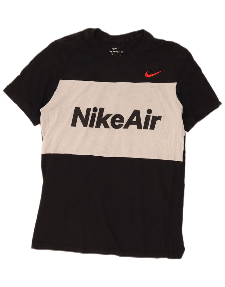 Nike T-shirt graphique en coton color block noir moyen pour homme