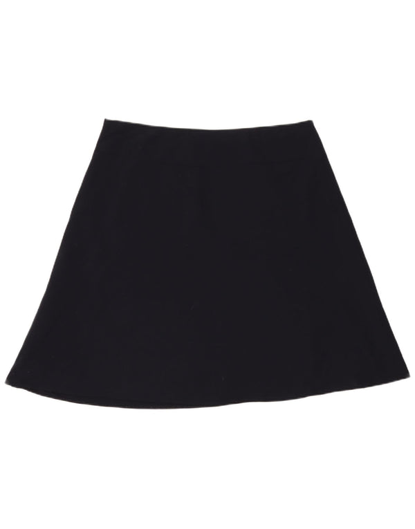 Marks & Spencer Jupe trapèze pour femme UK 16 Large W36 Bleu marine Polyester