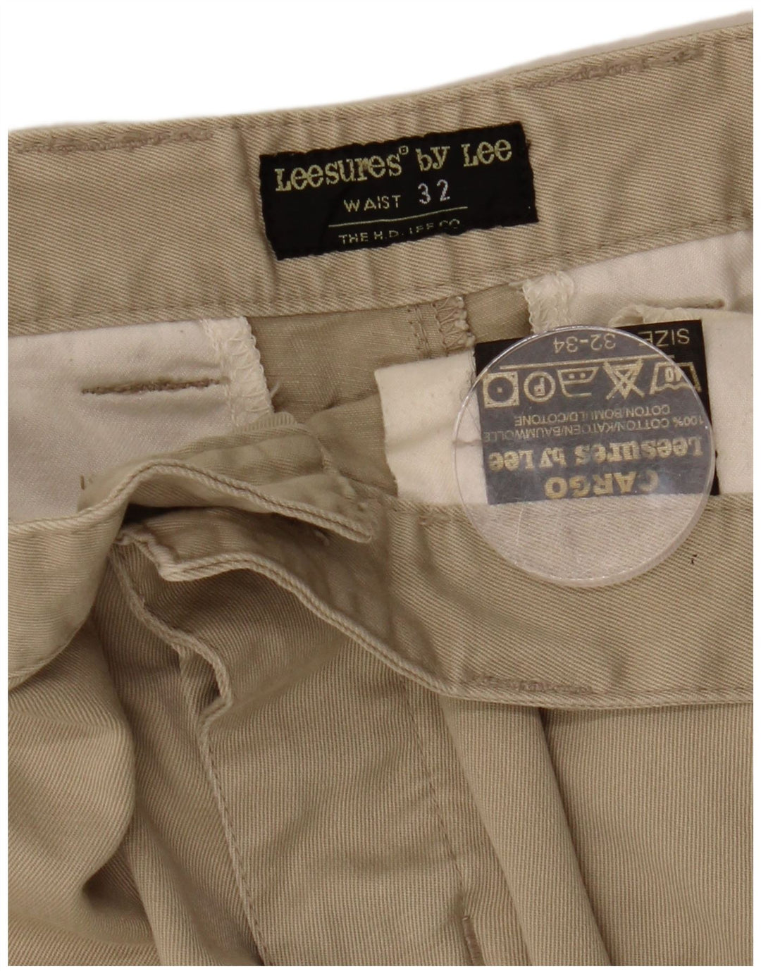 LEE Pantalon Cargo Droit Homme W32 L34 Beige Coton
