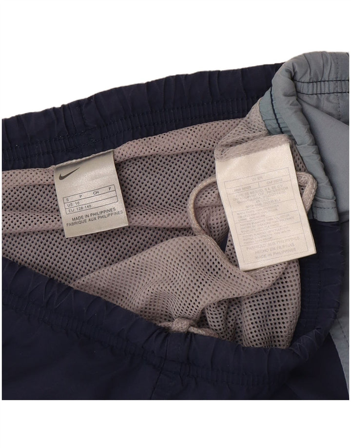 Nike Short de Bain Garçon 9-10 Ans Bleu Colorblock Polyester