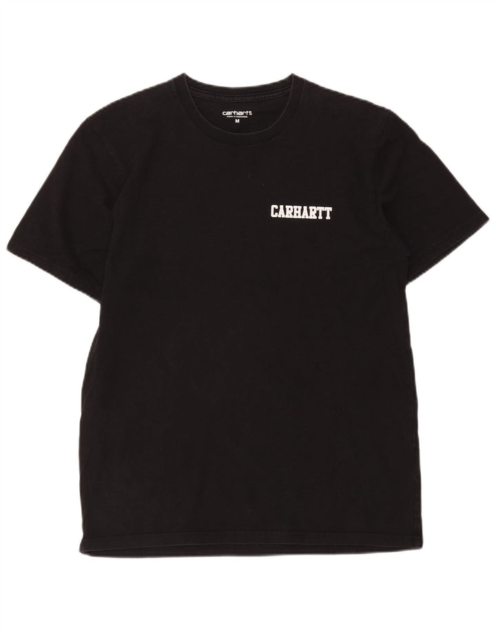 Carhartt Mens Regular T-Shirt Top Noir Moyen Coton