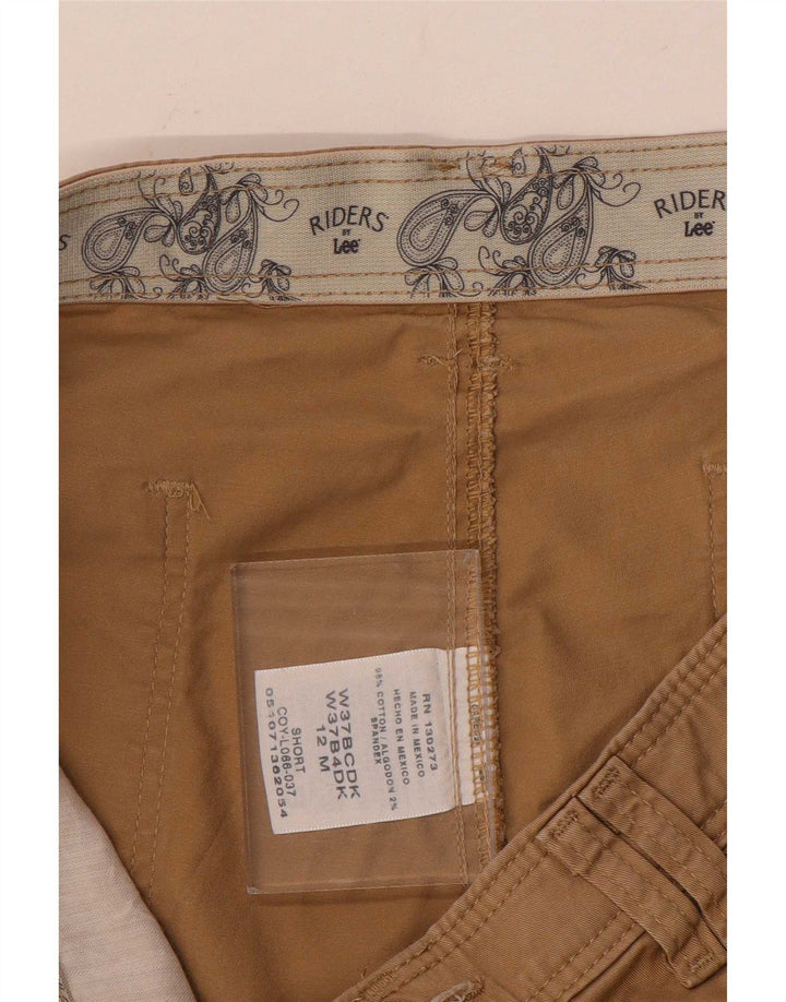 Lee Short décontracté pour femme US 12 Large W34 Coton Beige