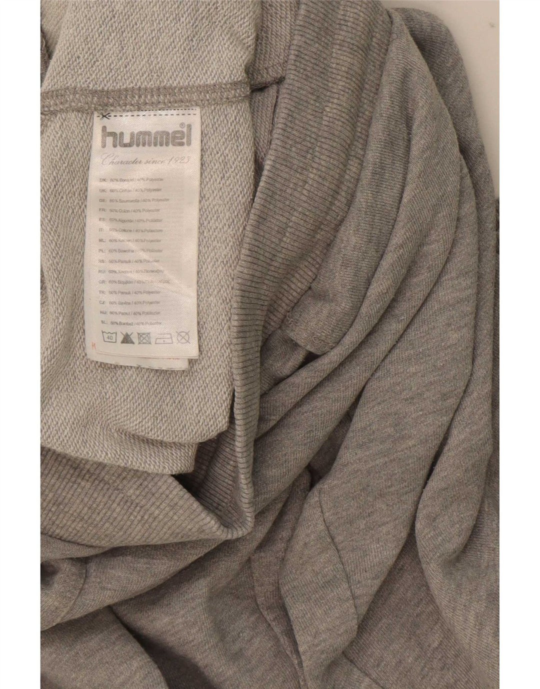 Hummel Pantalon de Survêtement Graphique Joggers Homme Gris Moyen Coton