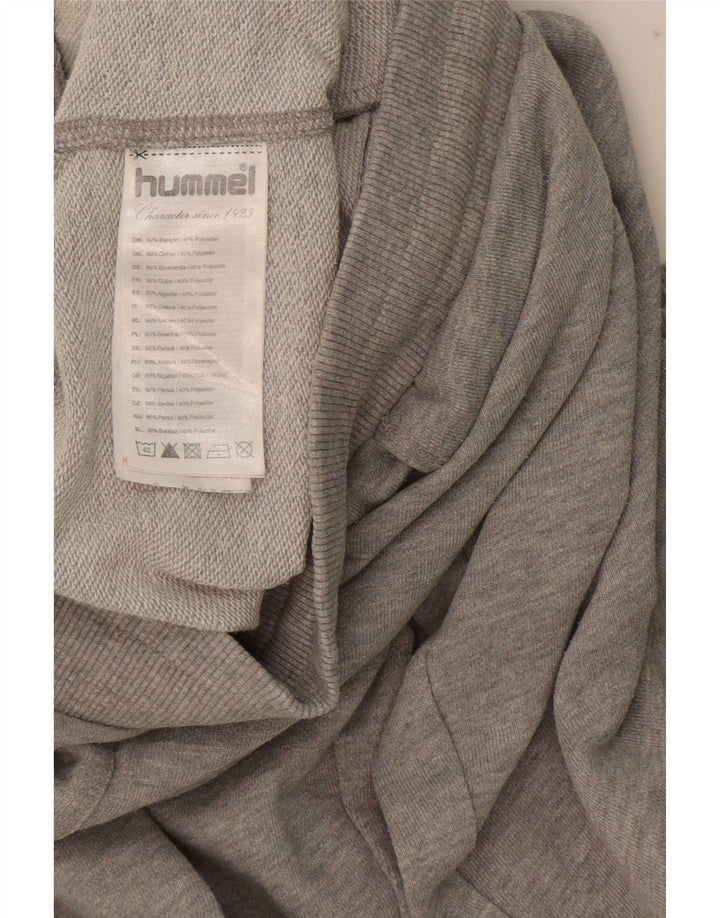 Hummel Pantalon de Survêtement Graphique Joggers Homme Gris Moyen Coton