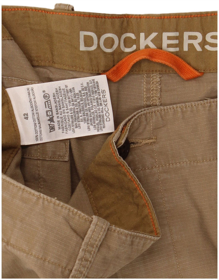 DOCKERS Short Cargo Homme W42 2XL Coton Beige